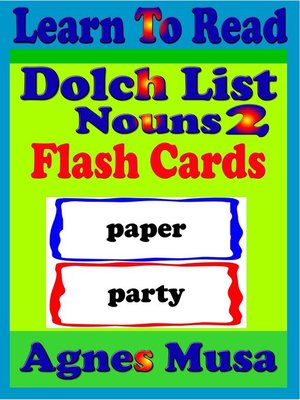 cover image of Dolch List Noun Flash Cards 2